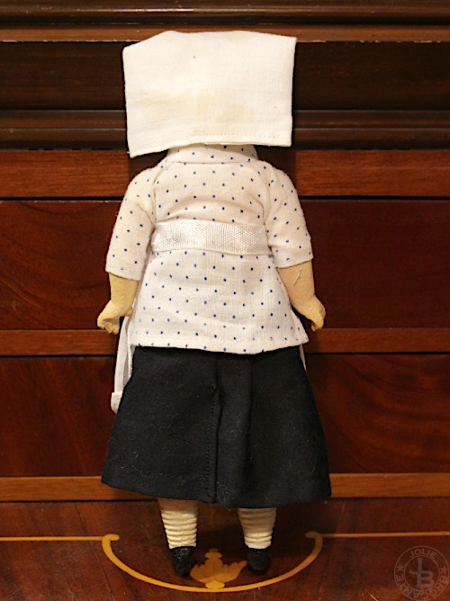 Antique bisque doll Nurse with Baby19cm