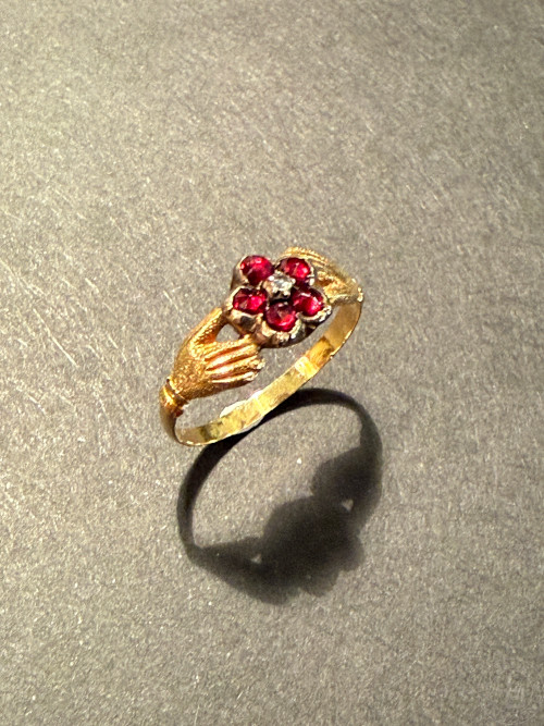 アンティーク 金 ガーネット リング Antique Gold Garnet ring