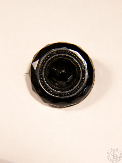アンティーク ヴィクトリアン ジェット ブローチ antique victorian jet brooch