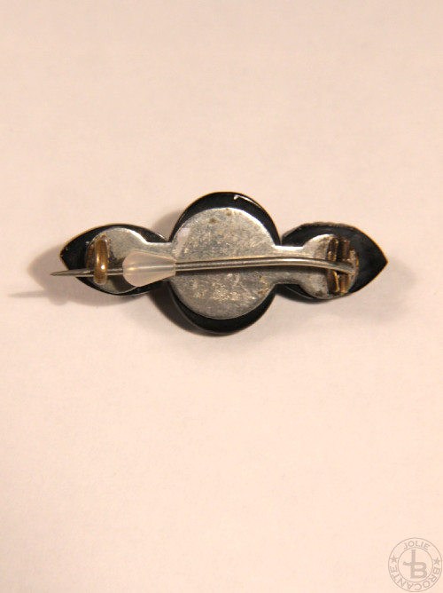 アンティーク ヴィクトリアン ジェット ブローチ antique victorian jet brooch