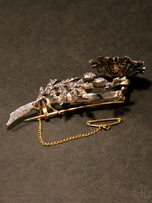 アンティーク ダイアモンド トレンブラン ブローチ antique Diamond tremblant brooch