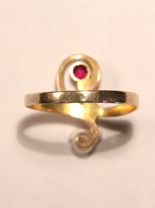 アールヌーボー リング Art Nouveau gold ring