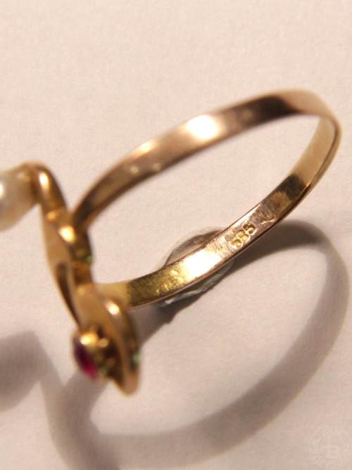 アールヌーボー リング Art Nouveau gold ring