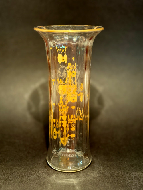 アンティーク バカラ 金彩 花瓶 antique baccarat Vase