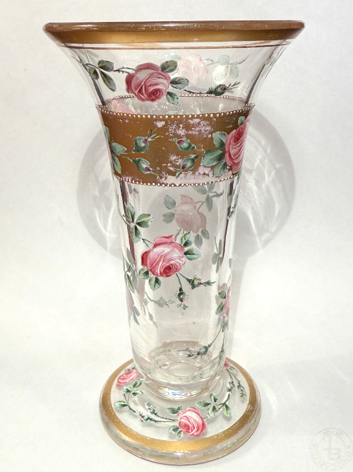 アンティーク エナメル彩 花瓶 Antique Vase enamel
