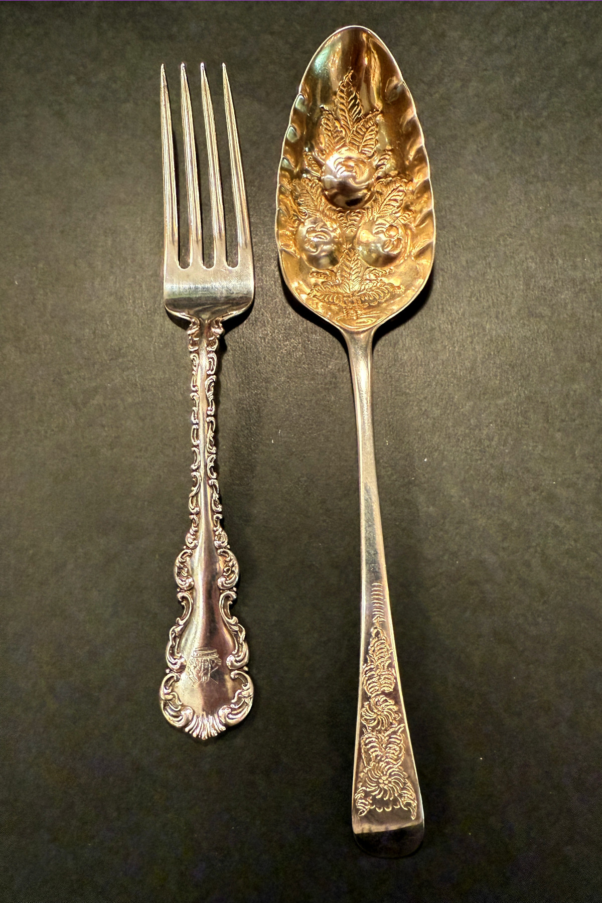 Antique silver ware