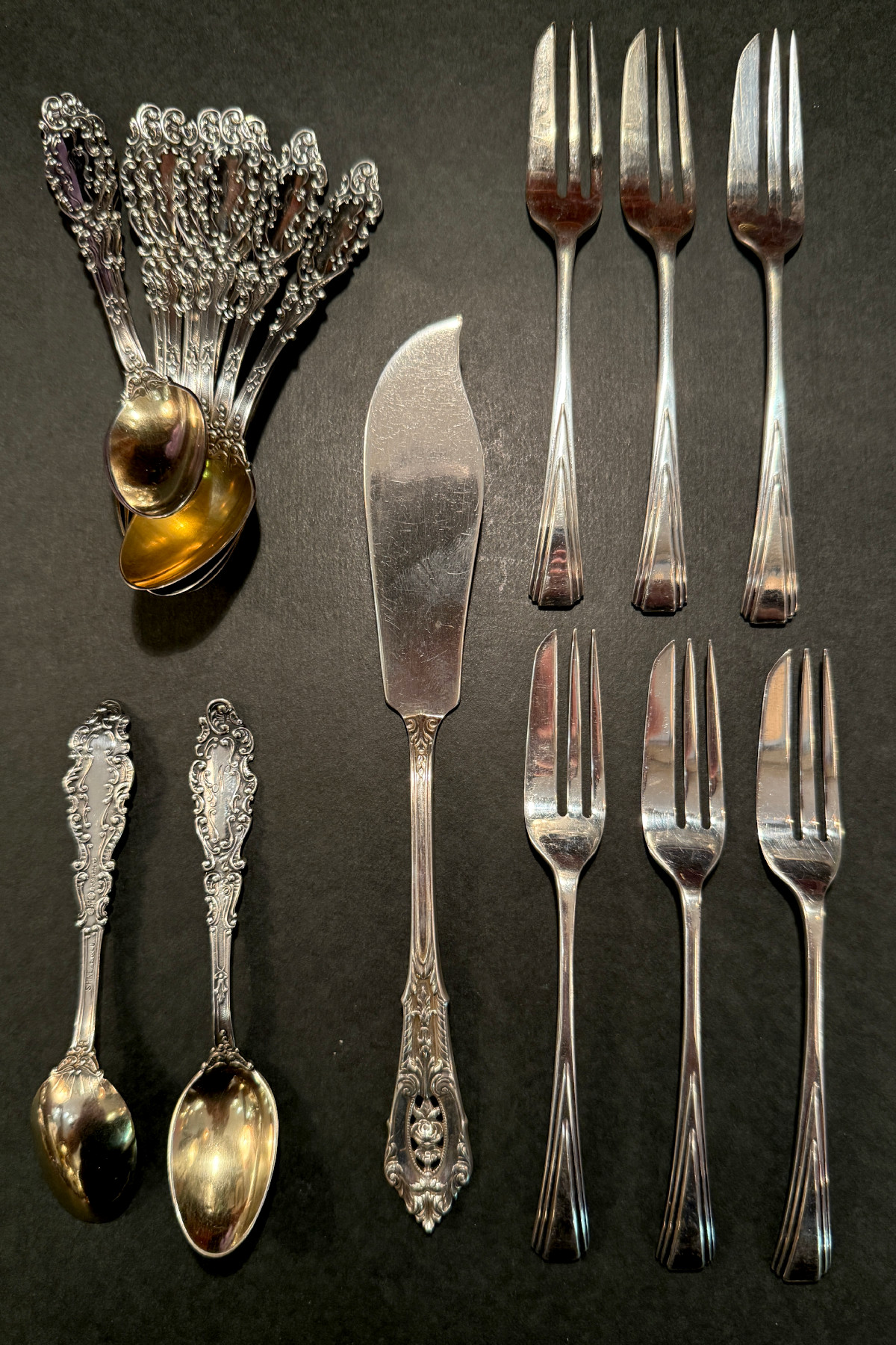 Antique silver ware