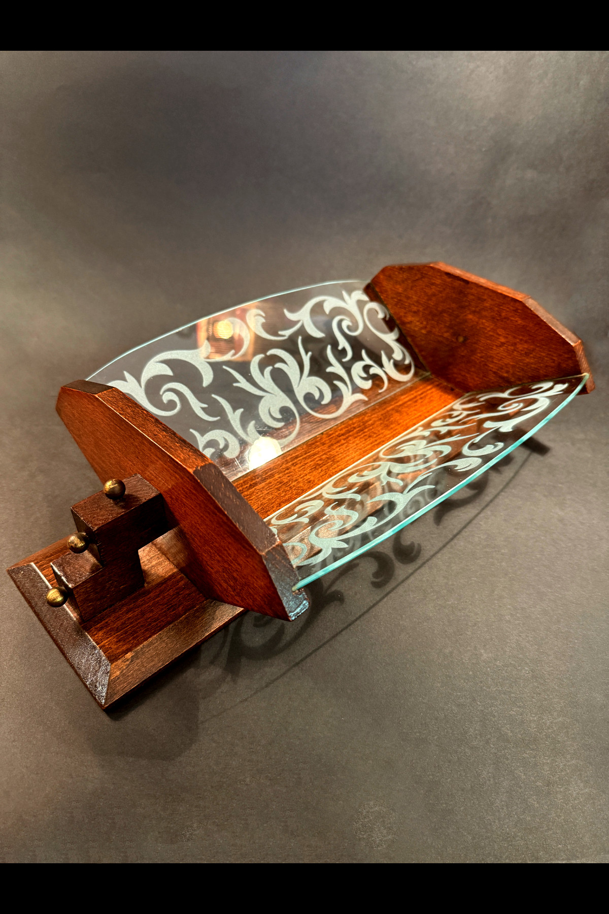 Art Deco Glass Rack