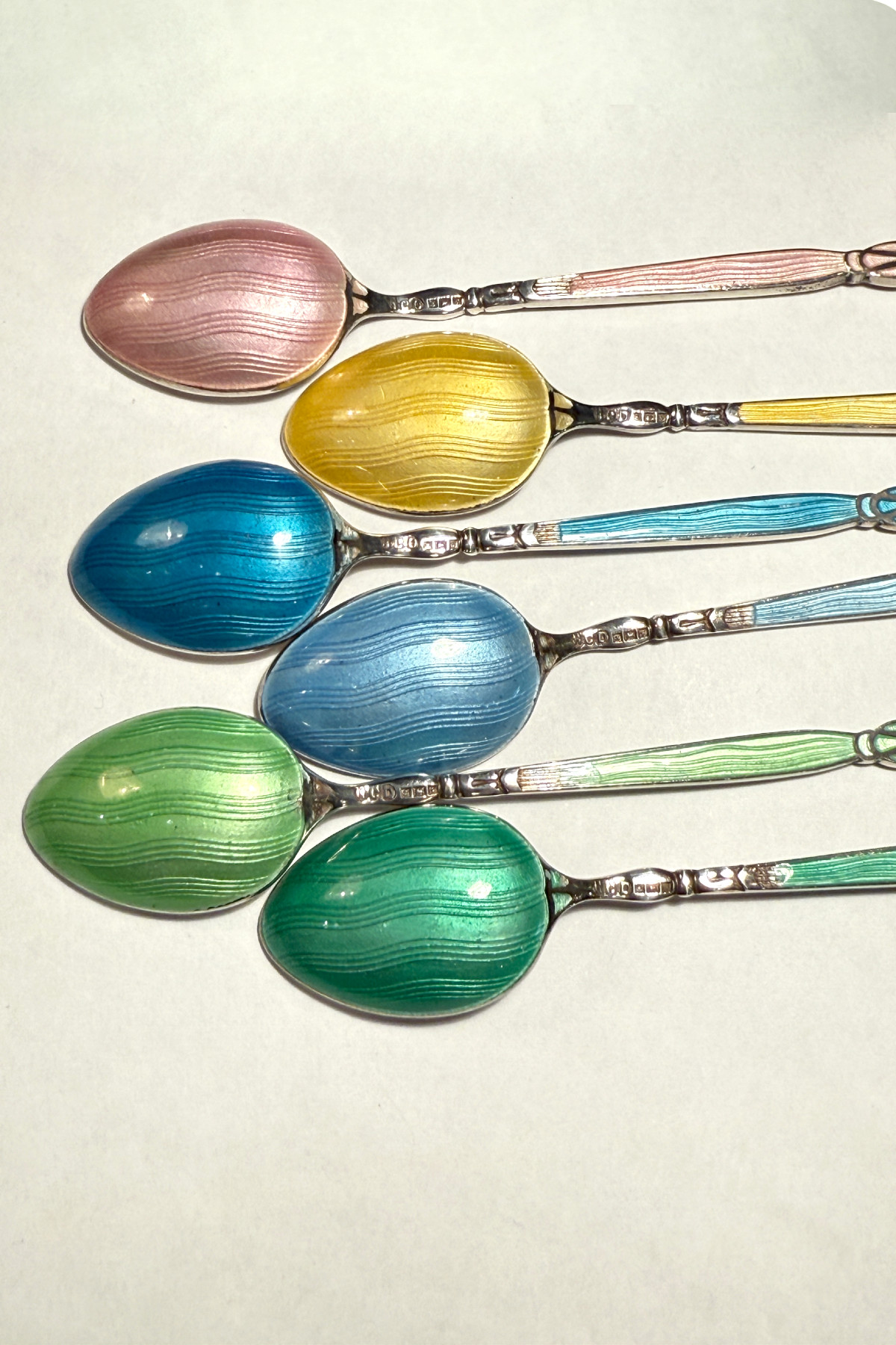 Vintage Silver enamel Spoon