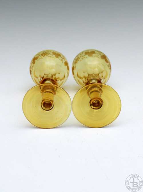 ボヘミアグラス リキュールグラス Antique Bohemian glass