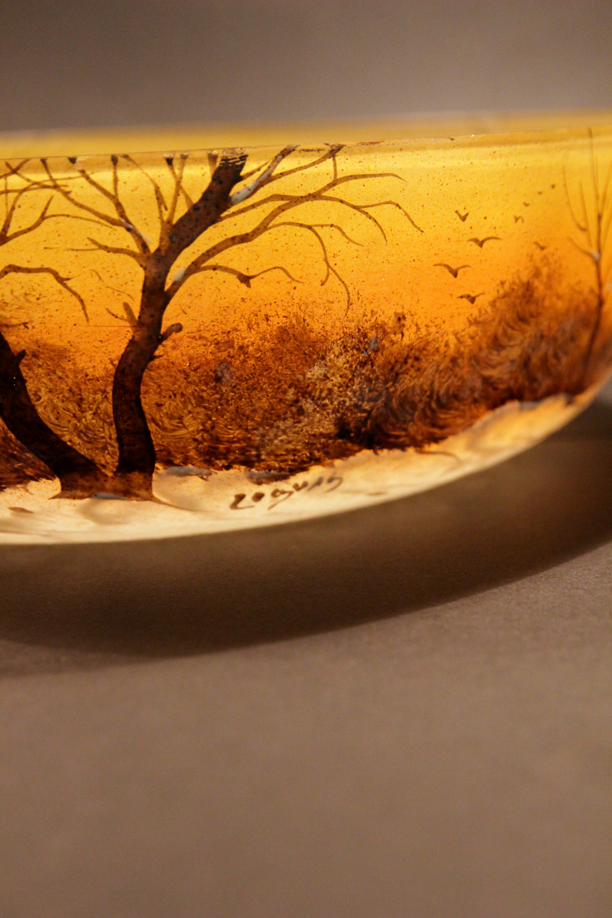 Art Nouveau Legras Winter Landscape