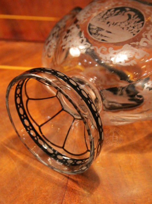 アンティークガラス　花器